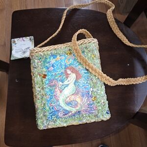Cappelli Straworld Braided Straw Crossbody in Natural Tan